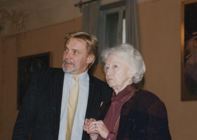 Vladimir Vasiliev and Galina Ulanova. One of her last photographs