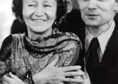 Galina Ulanova with Yuri Grigorovich. 1970-s